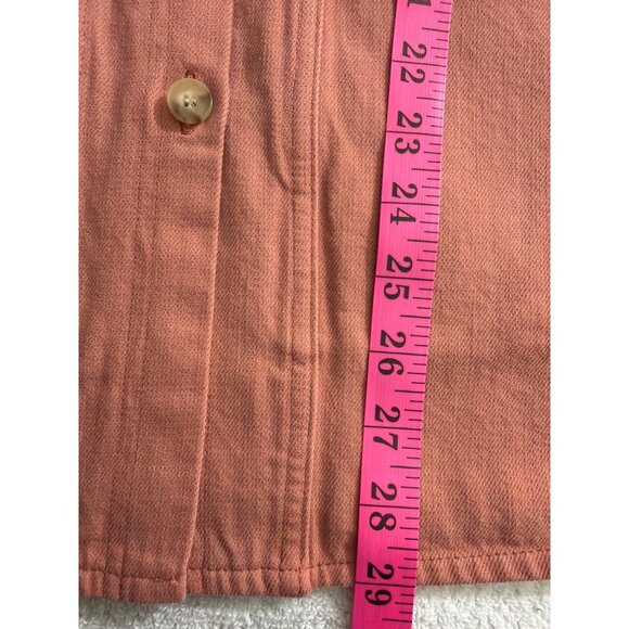 Sézane Will Jacket Dusty Rose Cotton Blend Button Front SZ. Large - Picture 12 of 16